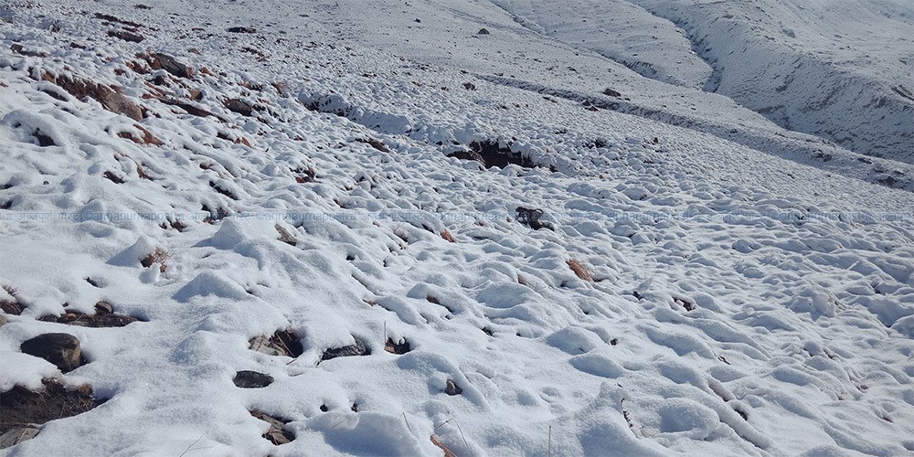 हुम्लाको तापक्रम माइनसमा, हिमपातका कारण स्थानीयलाई हिँडडुलमै समस्या